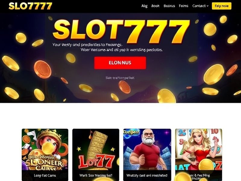 Discover the ultimate online gambling experience at Slot777.com. Explore top-rated slot games, claim exclusive bonuses, and win real money prizes with our high RTP selections. Your trusted destination for thrilling casino action.